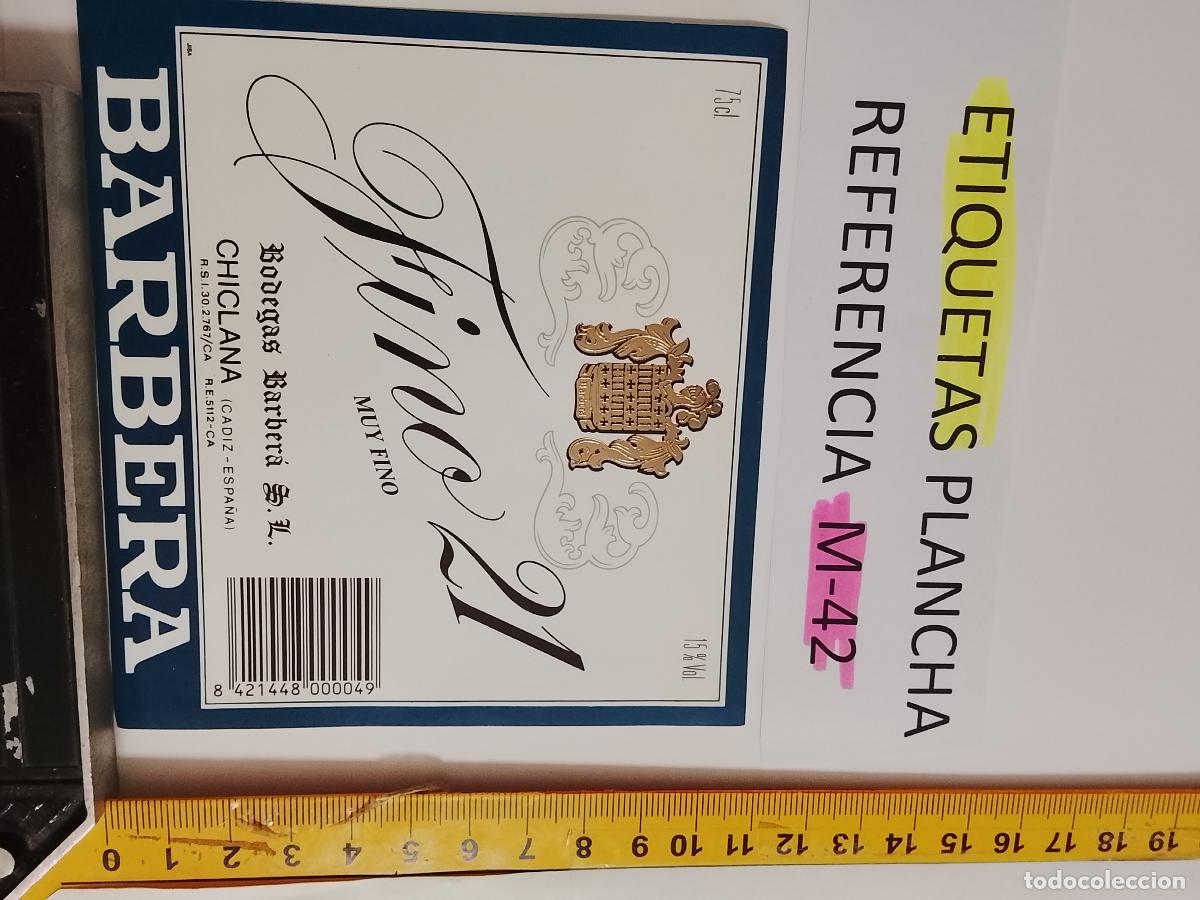 &Eacute;tiquettes anciennes: HAGA SU OFERTA - ANTIGUA ETIQUETA DE VINO LICOR co&ntilde;ac manzanilla fino SANLUCAR JEREZ CADIZ EL PUERTO