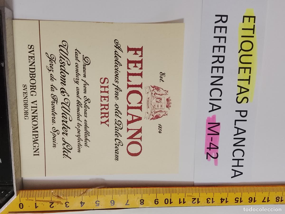 Old Labels: HAGA SU OFERTA - ANTIGUA ETIQUETA DE VINO LICOR co&ntilde;ac manzanilla fino SANLUCAR JEREZ CADIZ EL PUERTO