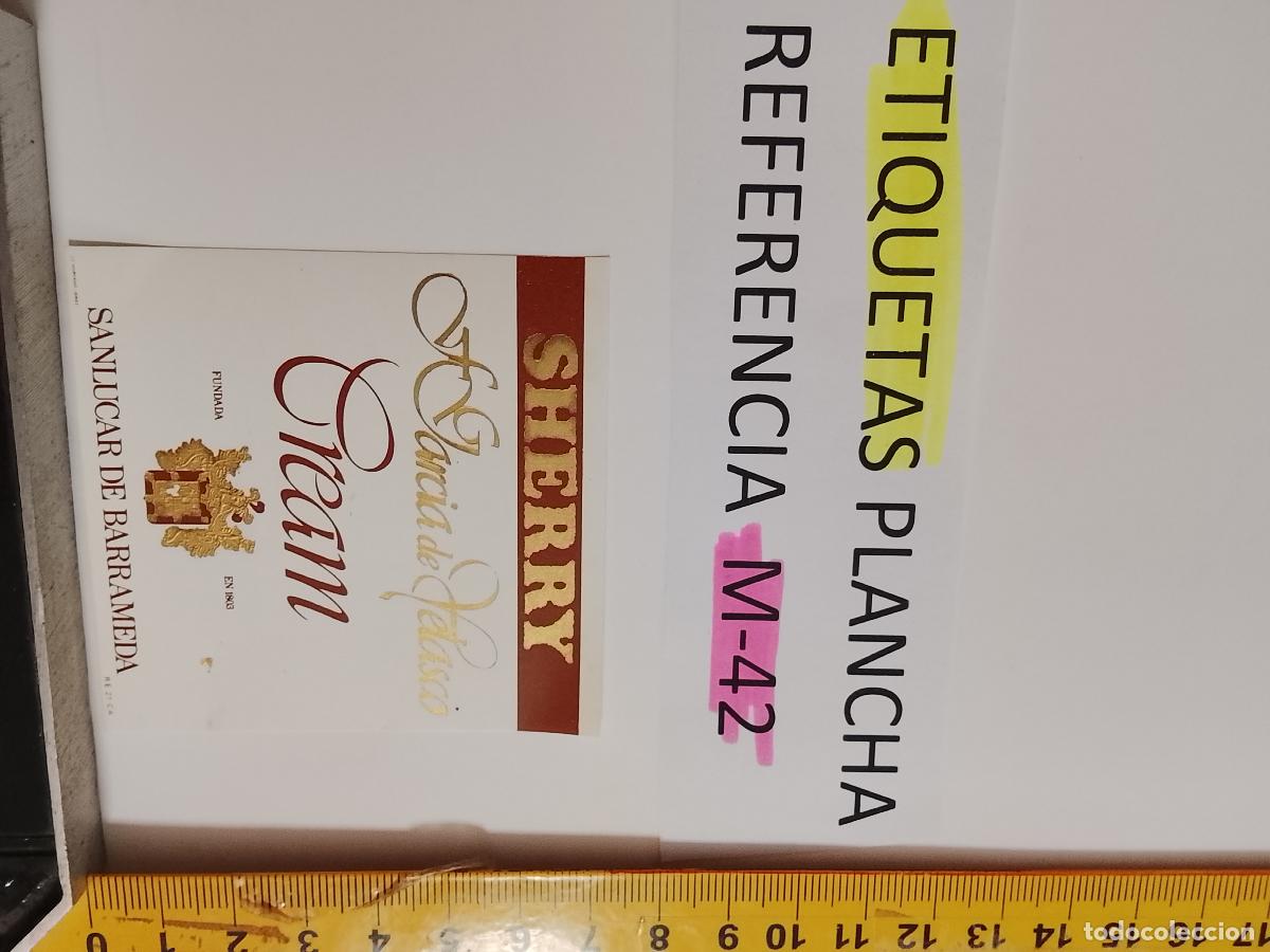 Old Labels: HAGA SU OFERTA - ANTIGUA ETIQUETA DE VINO LICOR co&ntilde;ac manzanilla fino SANLUCAR JEREZ CADIZ EL PUERTO