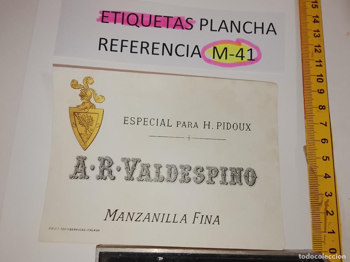Old Labels: HAGA SU OFERTA - ANTIGUA ETIQUETA DE VINO LICOR co&ntilde;ac manzanilla fino SANLUCAR JEREZ CADIZ EL PUERTO