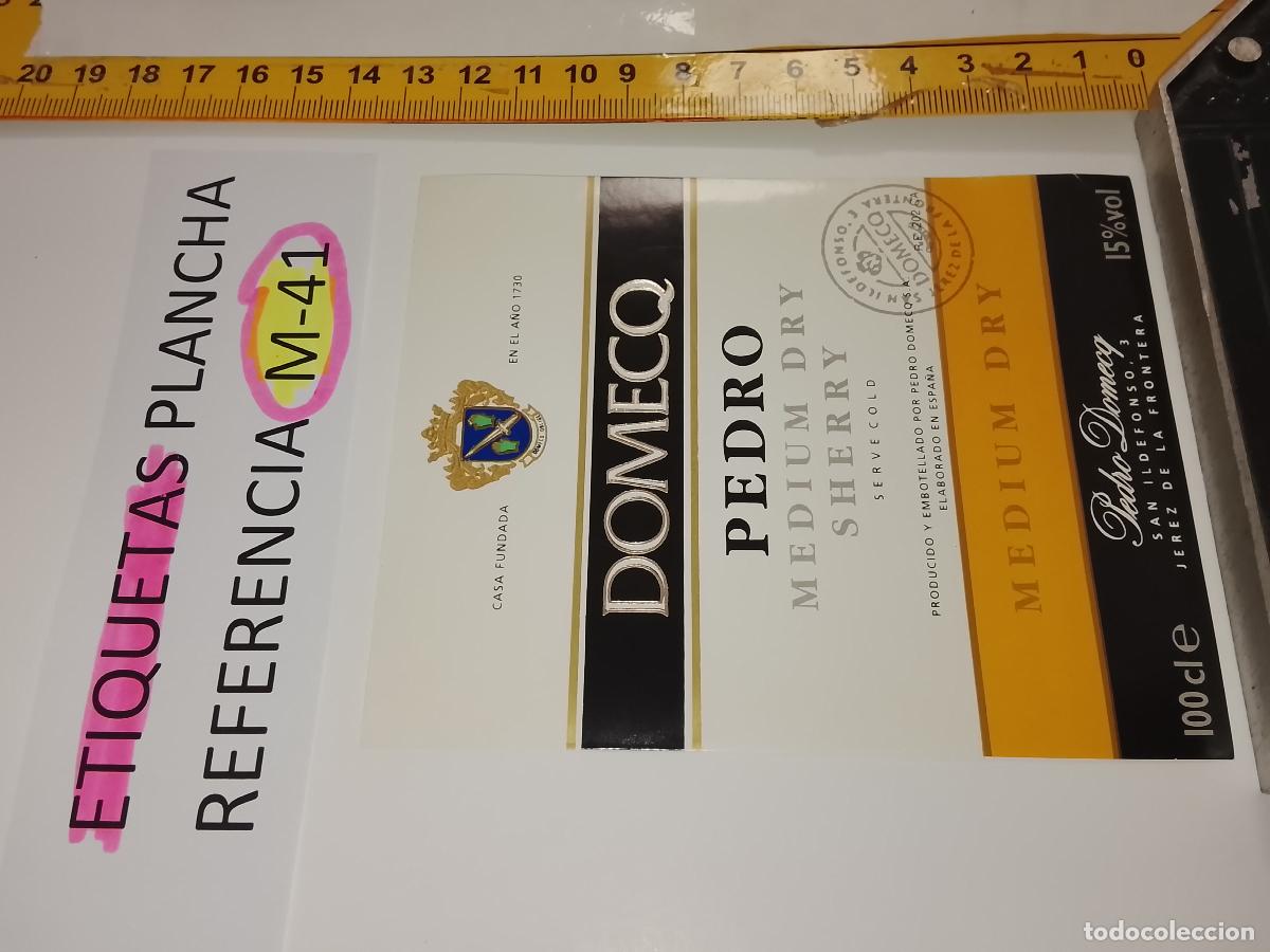 Etiquetas antiguas: HAGA SU OFERTA - ANTIGUA ETIQUETA DE VINO LICOR co&ntilde;ac manzanilla fino SANLUCAR JEREZ CADIZ EL PUERTO