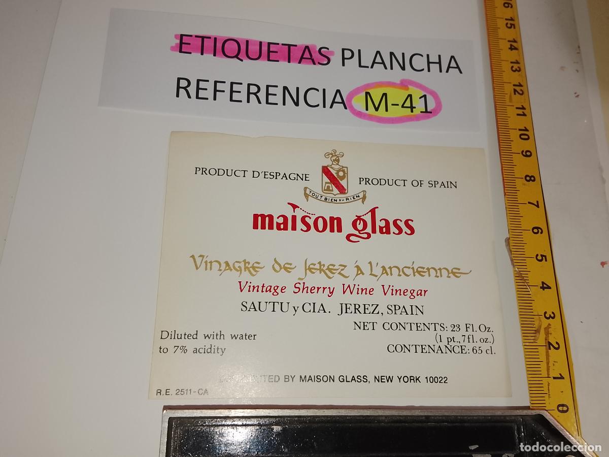 Etiquetas antiguas: HAGA SU OFERTA - ANTIGUA ETIQUETA DE VINO LICOR co&ntilde;ac manzanilla fino SANLUCAR JEREZ CADIZ EL PUERTO