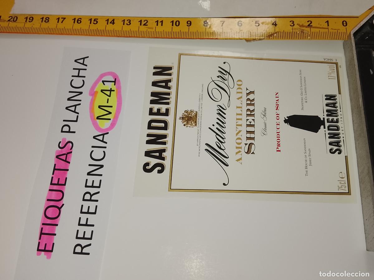 Etiquetas antiguas: HAGA SU OFERTA - ANTIGUA ETIQUETA DE VINO LICOR co&ntilde;ac manzanilla fino SANLUCAR JEREZ CADIZ EL PUERTO