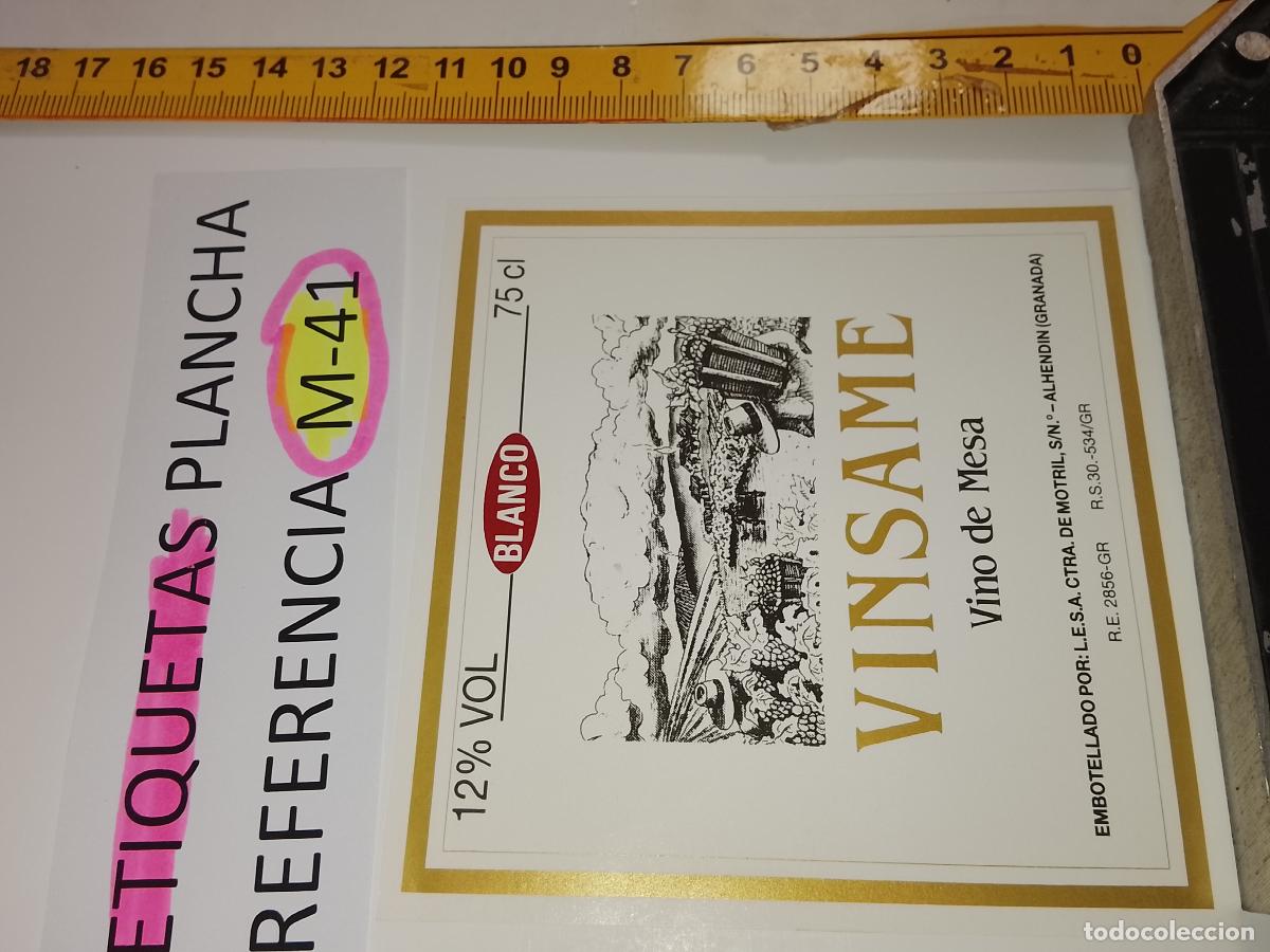 Etichette antiche: HAGA SU OFERTA - ANTIGUA ETIQUETA DE VINO LICOR co&ntilde;ac manzanilla fino SANLUCAR JEREZ CADIZ EL PUERTO