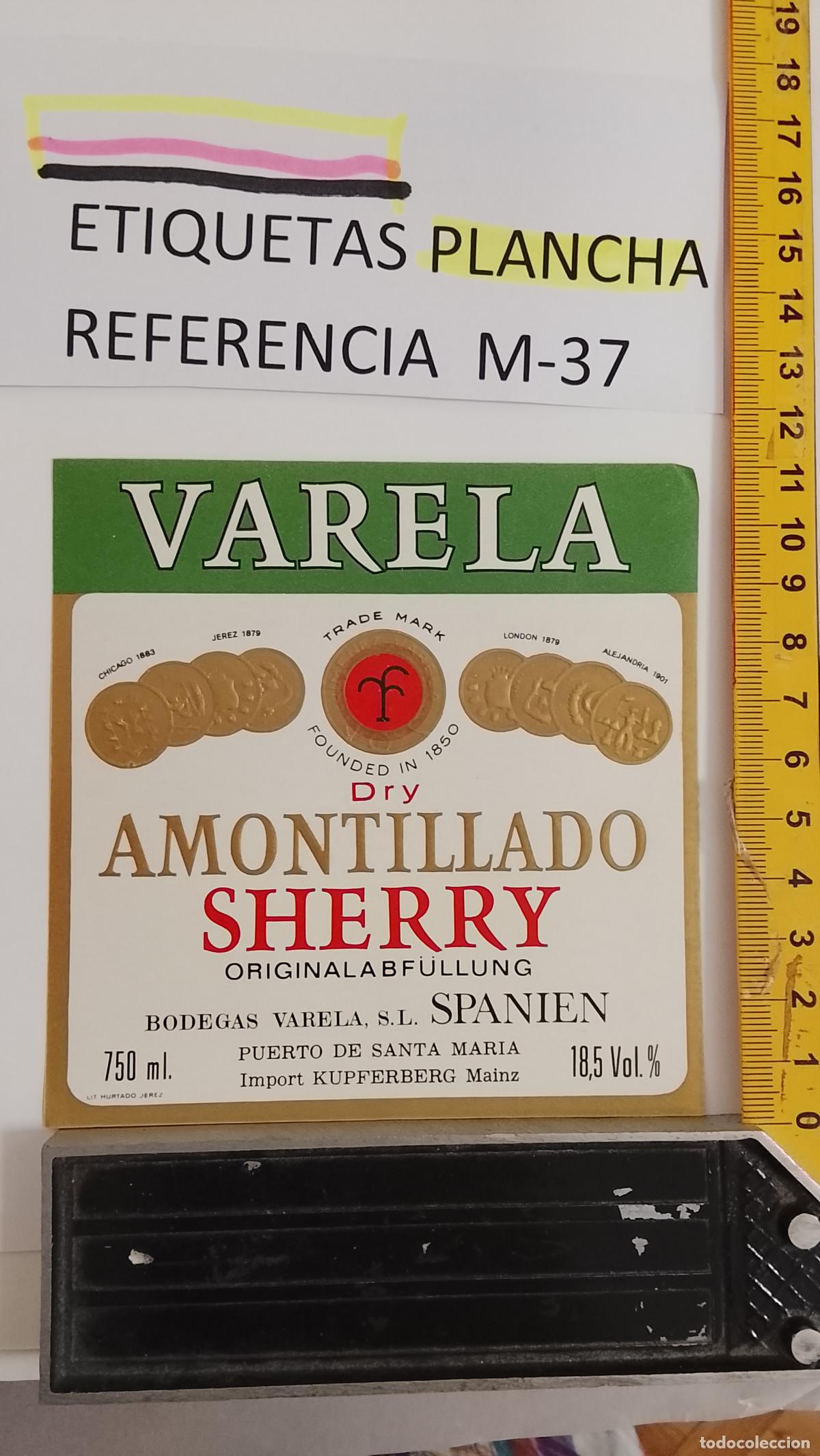 Etiquetas antiguas: HAGA SU OFERTA - ANTIGUA ETIQUETA DE VINO LICOR co&ntilde;ac manzanilla fino SANLUCAR JEREZ CADIZ EL PUERTO