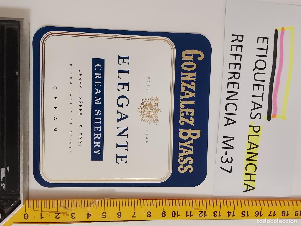 Etiquetas antiguas: HAGA SU OFERTA - ANTIGUA ETIQUETA DE VINO LICOR co&ntilde;ac manzanilla fino SANLUCAR JEREZ CADIZ EL PUERTO