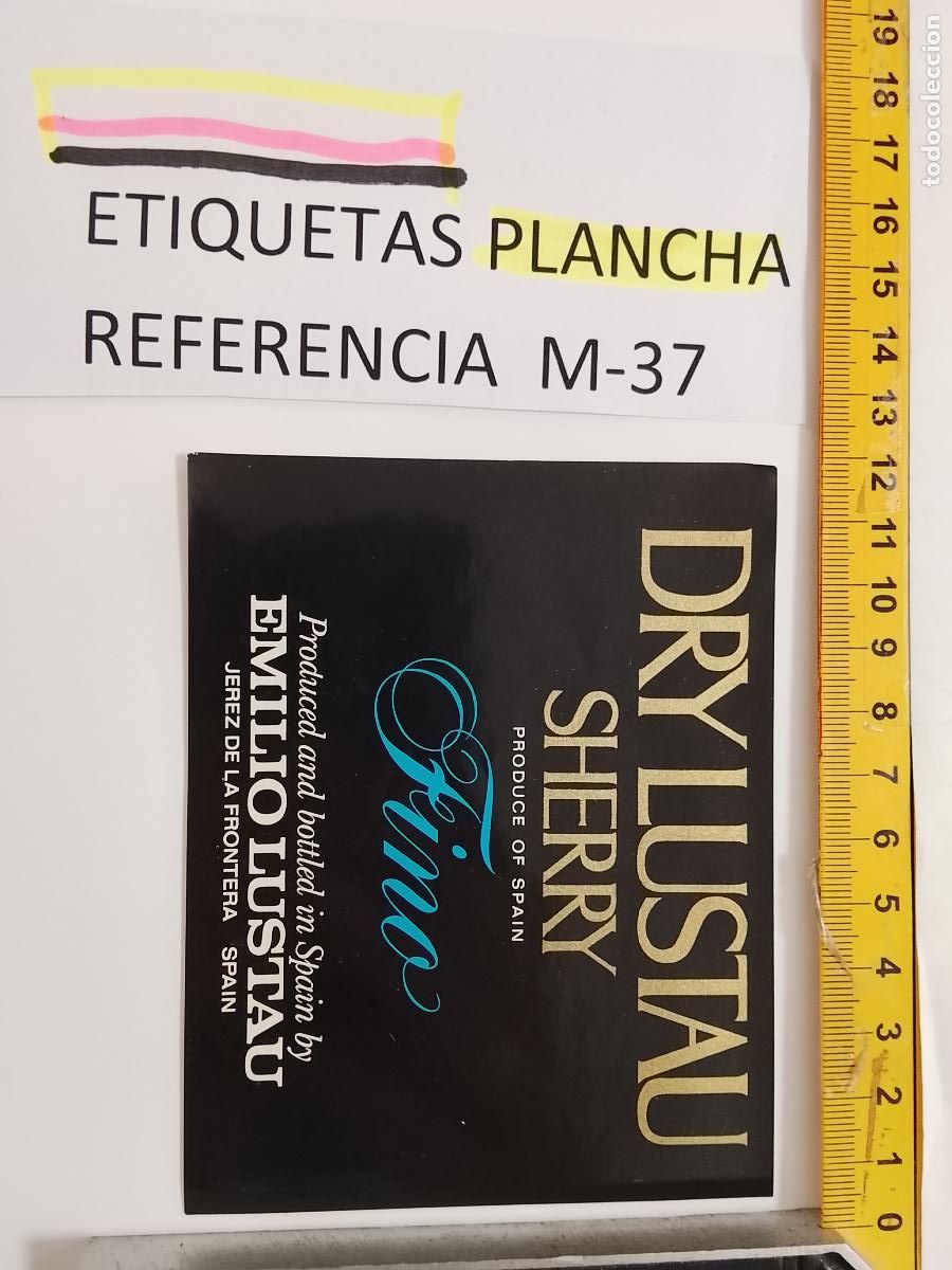 Etiquetas antiguas: HAGA SU OFERTA - ANTIGUA ETIQUETA DE VINO LICOR co&ntilde;ac manzanilla fino SANLUCAR JEREZ CADIZ EL PUERTO