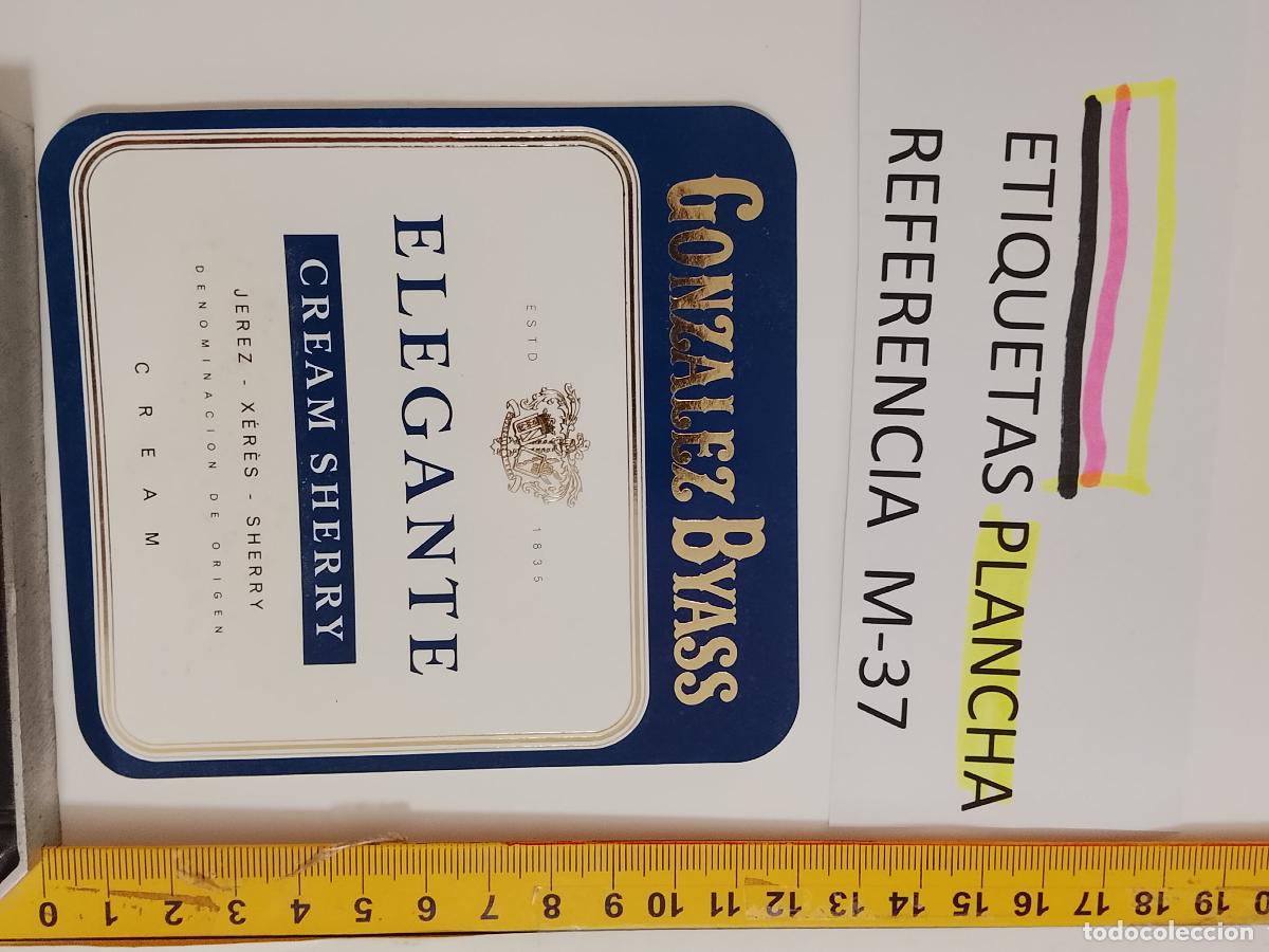 Etiquetas antiguas: HAGA SU OFERTA - ANTIGUA ETIQUETA DE VINO LICOR co&ntilde;ac manzanilla fino SANLUCAR JEREZ CADIZ EL PUERTO