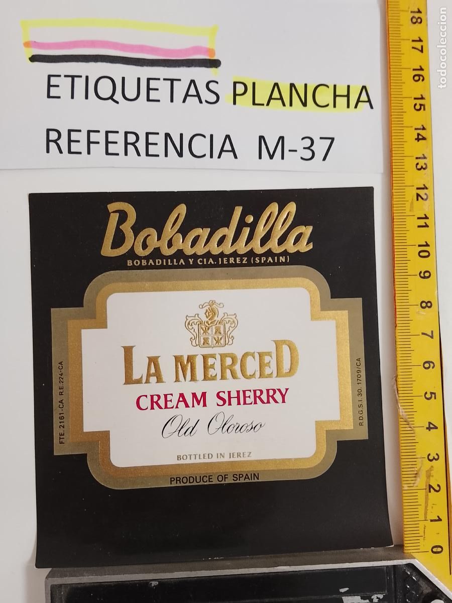 Etiquetas antiguas: HAGA SU OFERTA - ANTIGUA ETIQUETA DE VINO LICOR co&ntilde;ac manzanilla fino SANLUCAR JEREZ CADIZ EL PUERTO