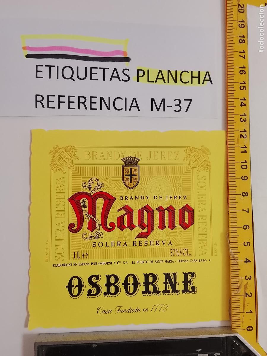 Etiquetas antiguas: HAGA SU OFERTA - ANTIGUA ETIQUETA DE VINO LICOR co&ntilde;ac manzanilla fino SANLUCAR JEREZ CADIZ EL PUERTO