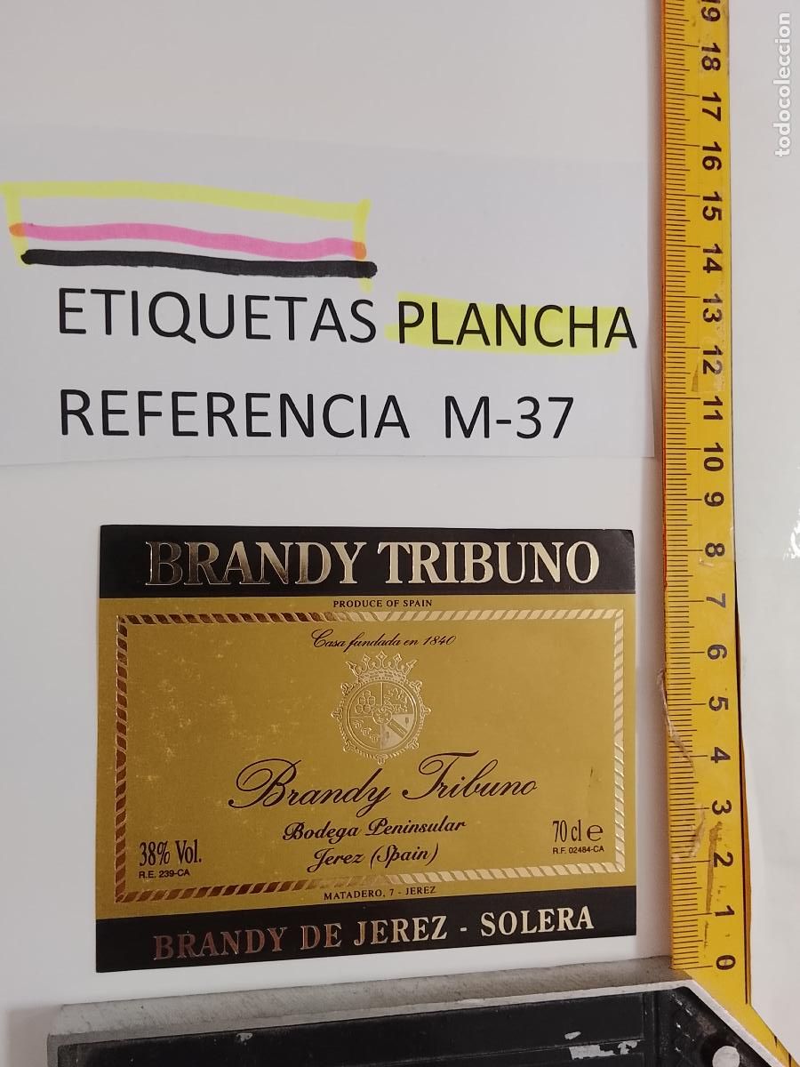 Etiquetas antiguas: HAGA SU OFERTA - ANTIGUA ETIQUETA DE VINO LICOR co&ntilde;ac manzanilla fino SANLUCAR JEREZ CADIZ EL PUERTO