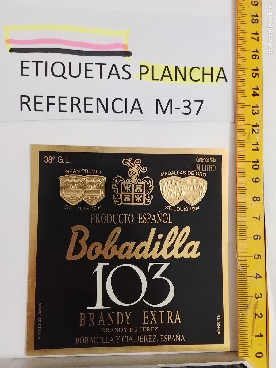 Etiquetas antiguas: HAGA SU OFERTA - ANTIGUA ETIQUETA DE VINO LICOR co&ntilde;ac manzanilla fino SANLUCAR JEREZ CADIZ EL PUERTO