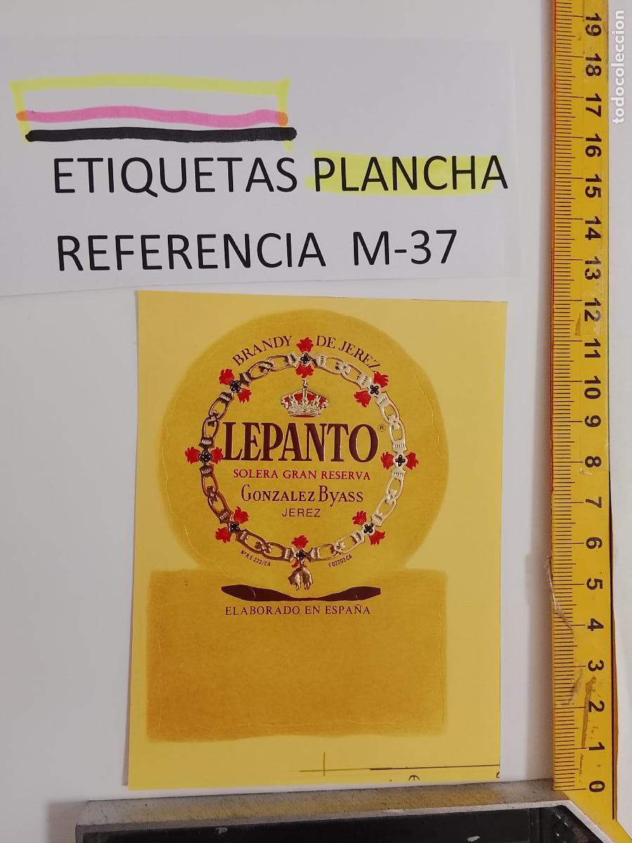 Etiquetas antiguas: HAGA SU OFERTA - ANTIGUA ETIQUETA DE VINO LICOR co&ntilde;ac manzanilla fino SANLUCAR JEREZ CADIZ EL PUERTO