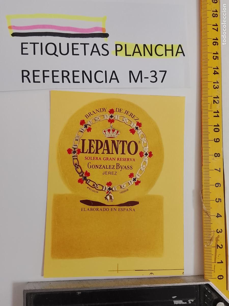 Etiquetas antiguas: HAGA SU OFERTA - ANTIGUA ETIQUETA DE VINO LICOR co&ntilde;ac manzanilla fino SANLUCAR JEREZ CADIZ EL PUERTO