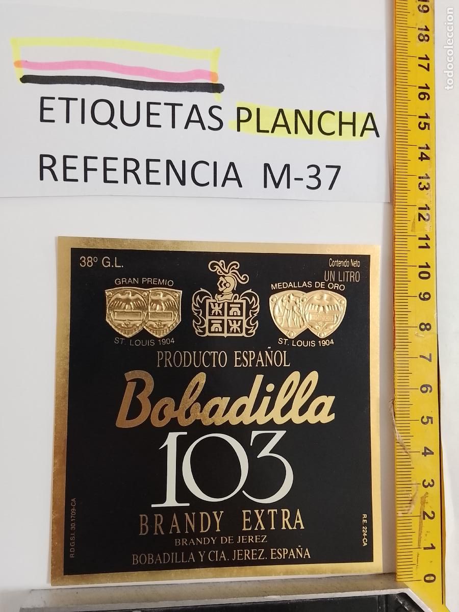 Etiquetas antiguas: HAGA SU OFERTA - ANTIGUA ETIQUETA DE VINO LICOR co&ntilde;ac manzanilla fino SANLUCAR JEREZ CADIZ EL PUERTO