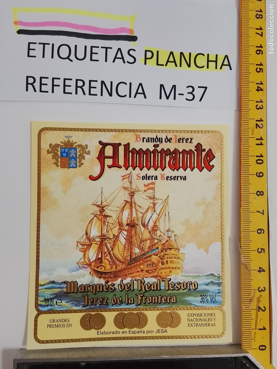 Etiquetas antiguas: HAGA SU OFERTA - ANTIGUA ETIQUETA DE VINO LICOR co&ntilde;ac manzanilla fino SANLUCAR JEREZ CADIZ EL PUERTO
