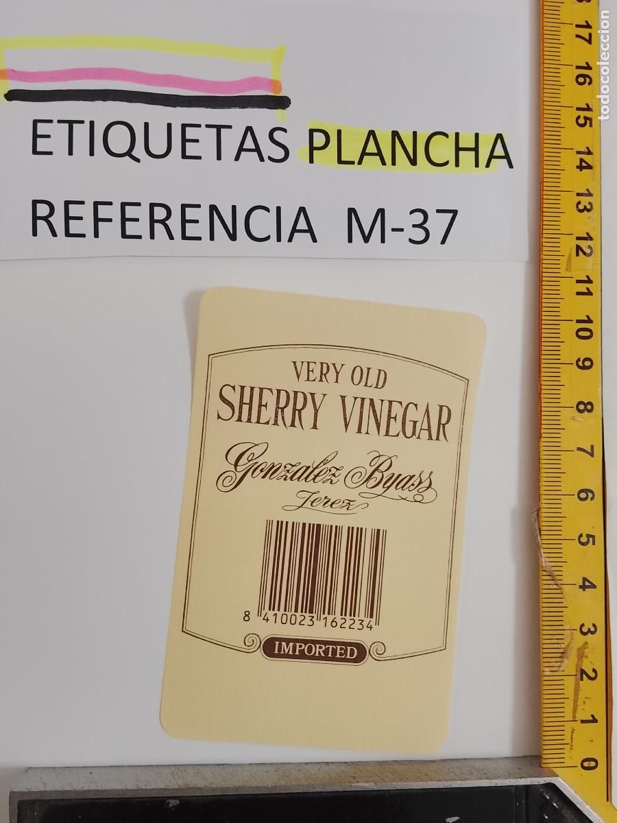 Etiquetas antiguas: HAGA SU OFERTA - ANTIGUA ETIQUETA DE VINO LICOR co&ntilde;ac manzanilla fino SANLUCAR JEREZ CADIZ EL PUERTO