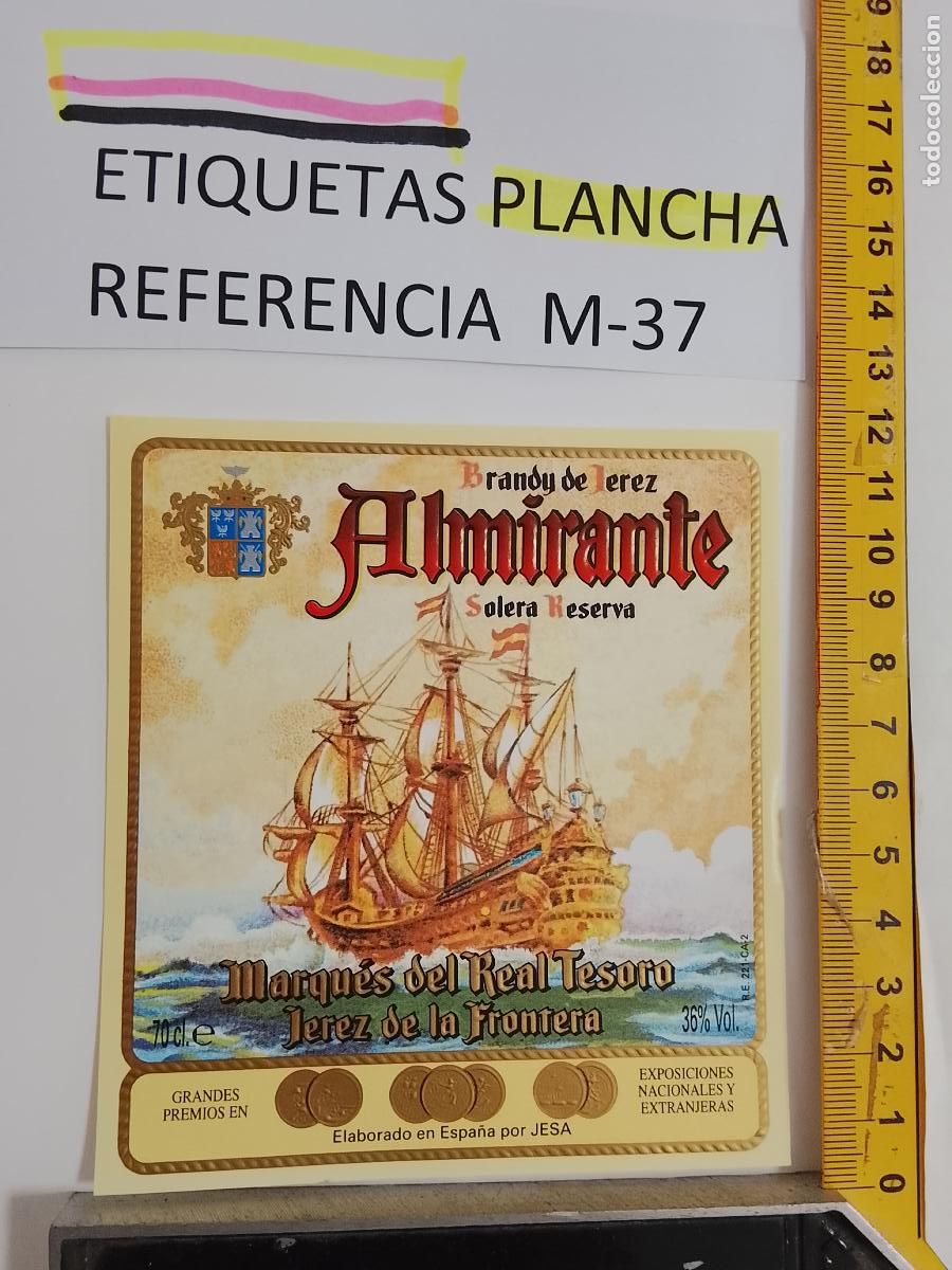 Etiquetas antiguas: HAGA SU OFERTA - ANTIGUA ETIQUETA DE VINO LICOR co&ntilde;ac manzanilla fino SANLUCAR JEREZ CADIZ EL PUERTO