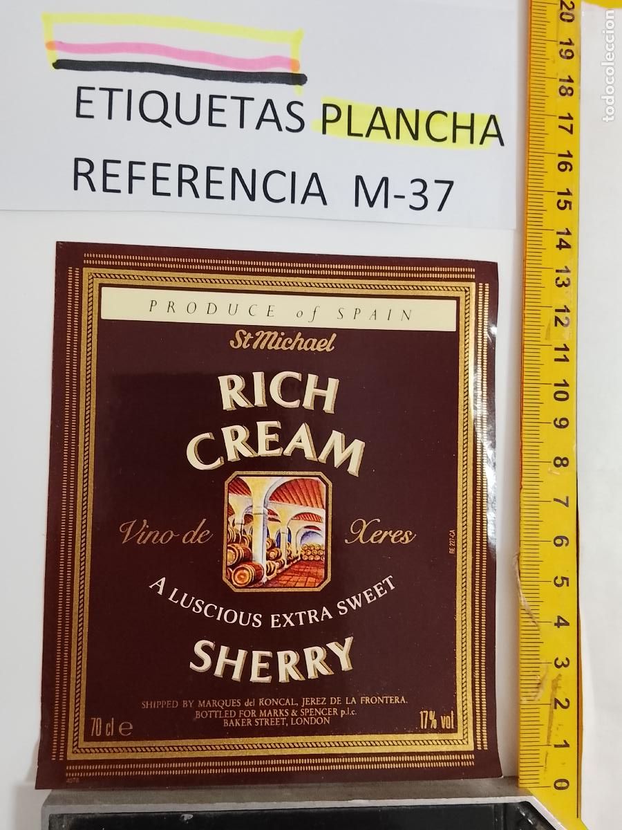 Etiquetas antiguas: HAGA SU OFERTA - ANTIGUA ETIQUETA DE VINO LICOR co&ntilde;ac manzanilla fino SANLUCAR JEREZ CADIZ EL PUERTO