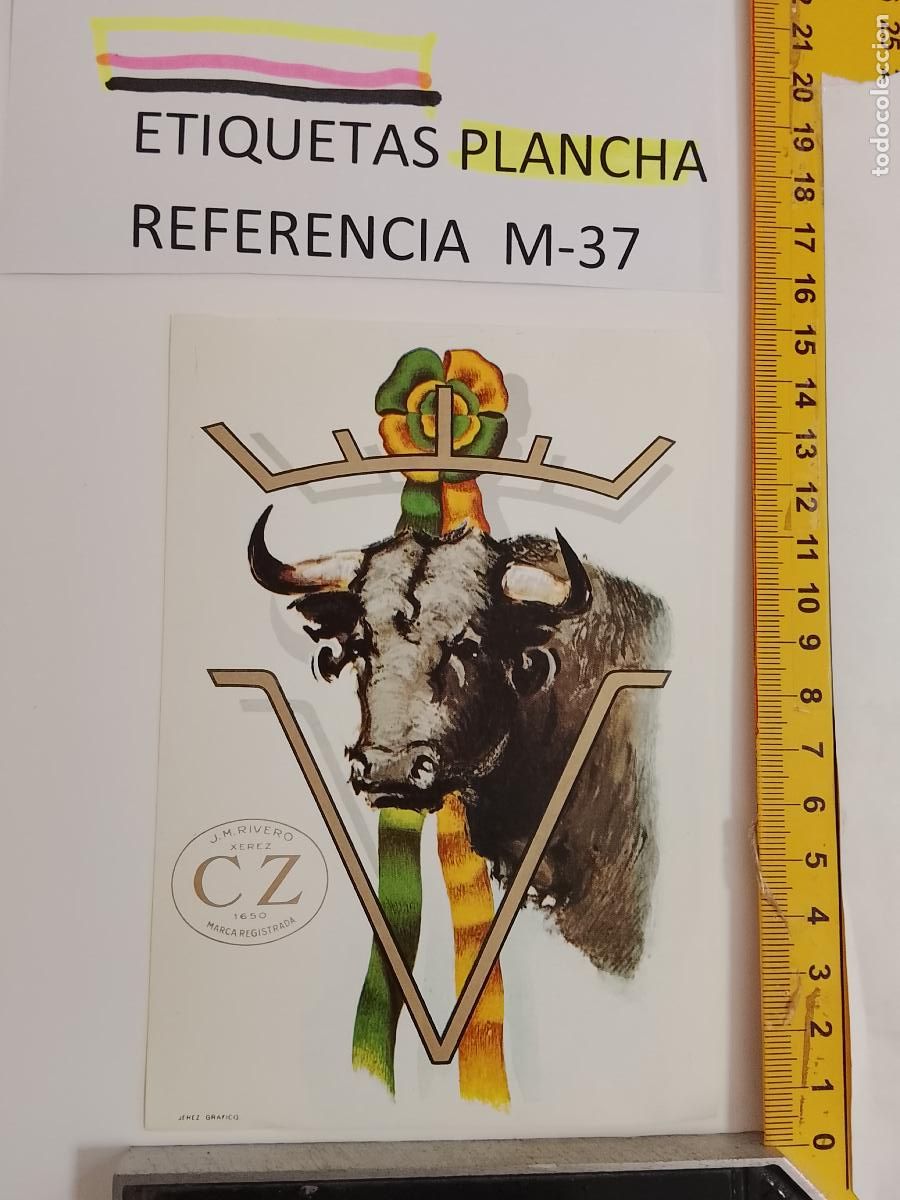 Etiquetas antiguas: HAGA SU OFERTA - ANTIGUA ETIQUETA DE VINO LICOR co&ntilde;ac manzanilla fino SANLUCAR JEREZ CADIZ EL PUERTO