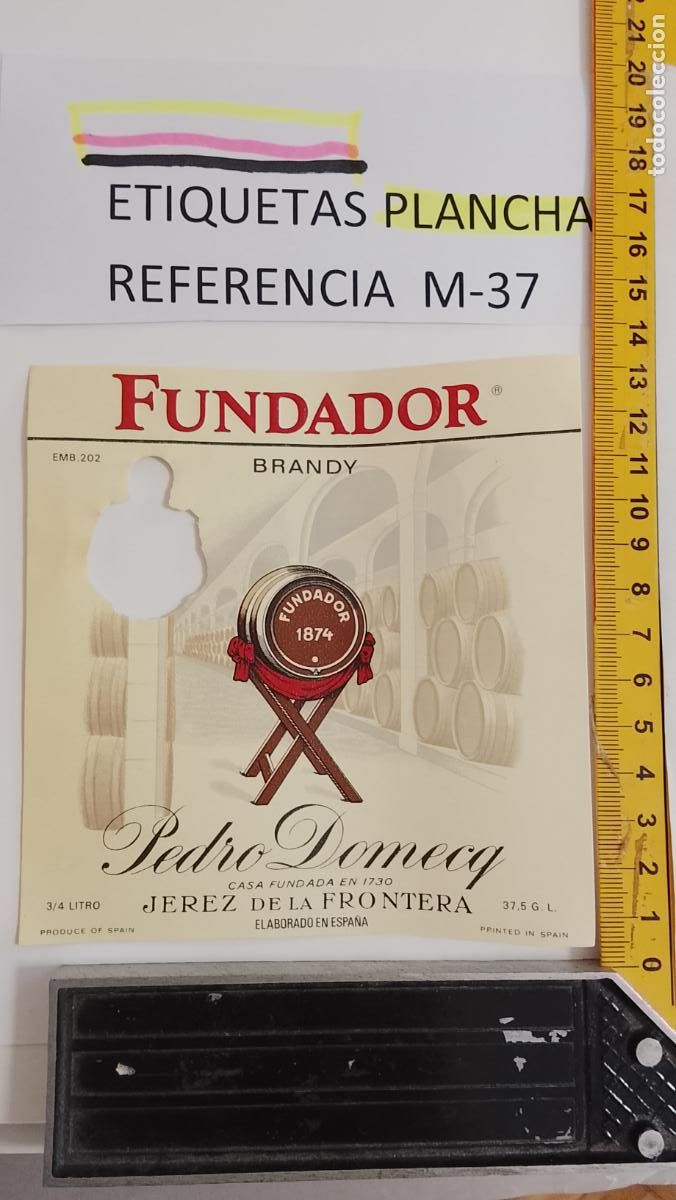 Etiquetas antiguas: HAGA SU OFERTA - ANTIGUA ETIQUETA DE VINO LICOR co&ntilde;ac manzanilla fino SANLUCAR JEREZ CADIZ EL PUERTO