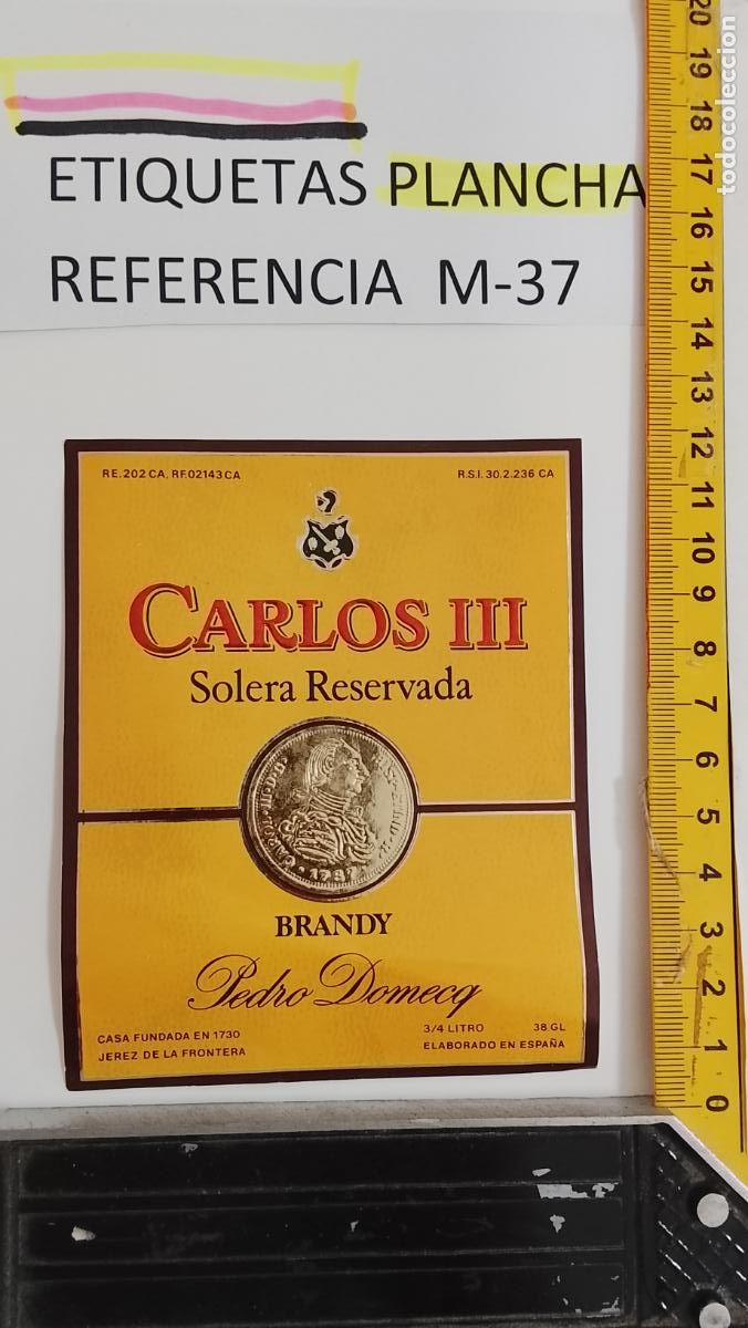 Etiquetas antiguas: HAGA SU OFERTA - ANTIGUA ETIQUETA DE VINO LICOR co&ntilde;ac manzanilla fino SANLUCAR JEREZ CADIZ EL PUERTO