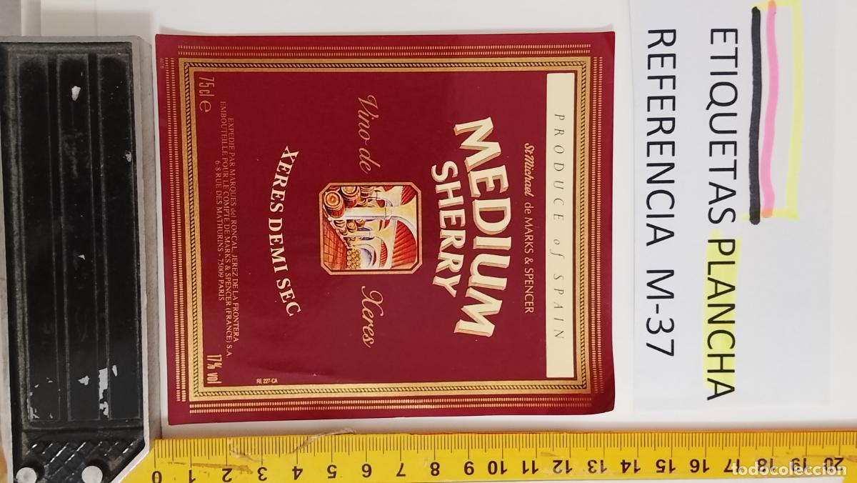 Etiquetas antiguas: HAGA SU OFERTA - ANTIGUA ETIQUETA DE VINO LICOR co&ntilde;ac manzanilla fino SANLUCAR JEREZ CADIZ EL PUERTO