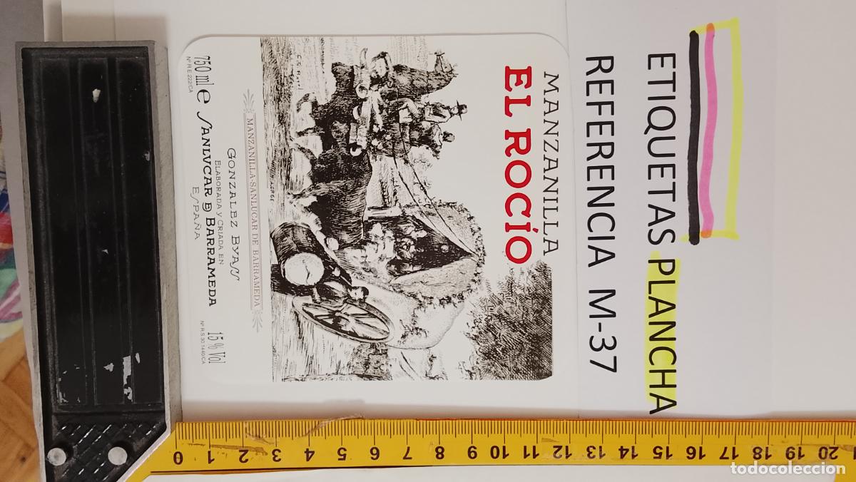 Etiquetas antiguas: HAGA SU OFERTA - ANTIGUA ETIQUETA DE VINO LICOR co&ntilde;ac manzanilla fino SANLUCAR JEREZ CADIZ EL PUERTO