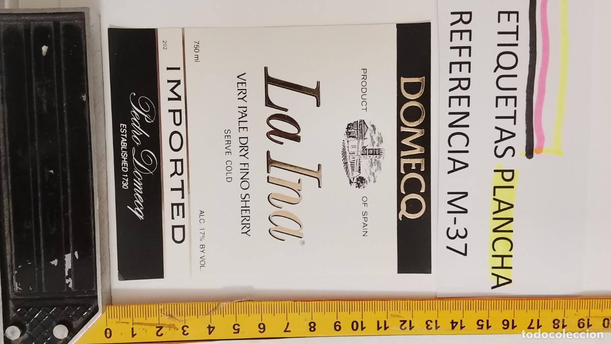 Etiquetas antiguas: HAGA SU OFERTA - ANTIGUA ETIQUETA DE VINO LICOR co&ntilde;ac manzanilla fino SANLUCAR JEREZ CADIZ EL PUERTO