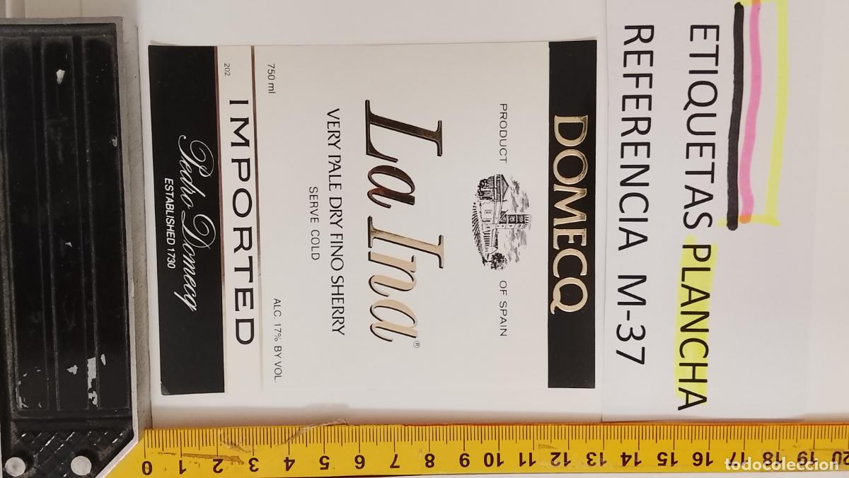 Etiquetas antiguas: HAGA SU OFERTA - ANTIGUA ETIQUETA DE VINO LICOR co&ntilde;ac manzanilla fino SANLUCAR JEREZ CADIZ EL PUERTO