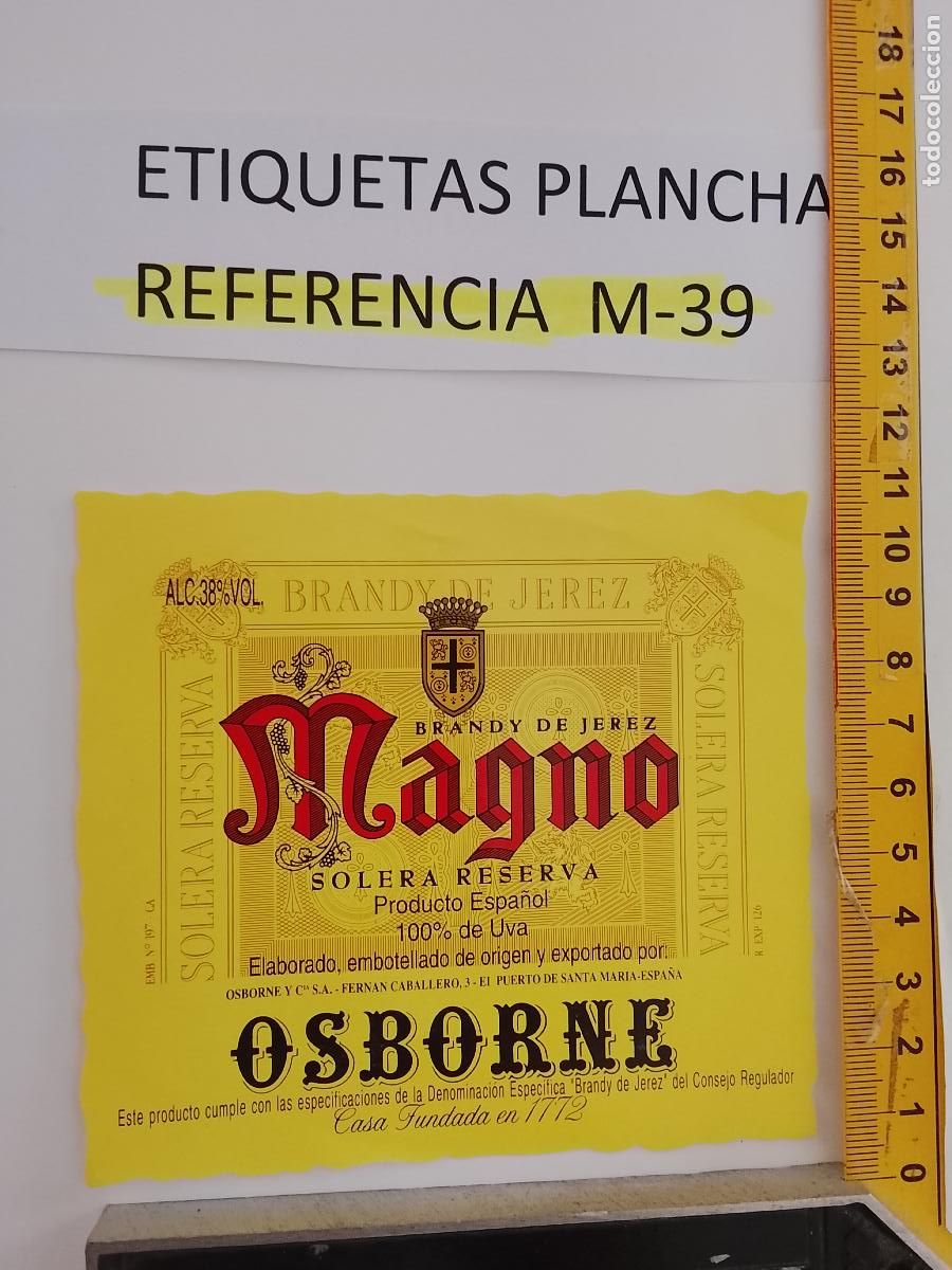 Etichette antiche: HAGA SU OFERTA - ANTIGUA ETIQUETA DE VINO LICOR co&ntilde;ac manzanilla fino SANLUCAR JEREZ CADIZ EL PUERTO