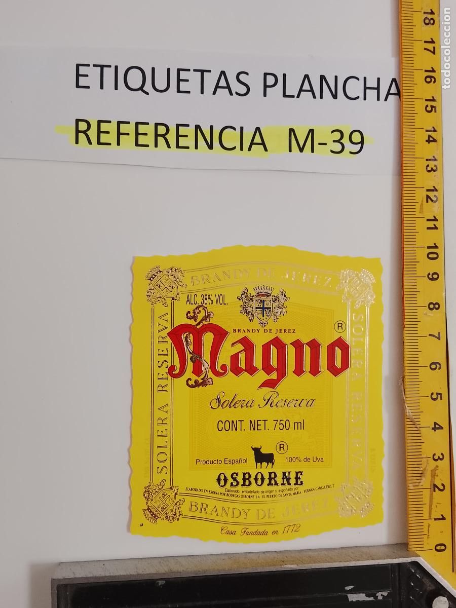 Etichette antiche: HAGA SU OFERTA - ANTIGUA ETIQUETA DE VINO LICOR co&ntilde;ac manzanilla fino SANLUCAR JEREZ CADIZ EL PUERTO