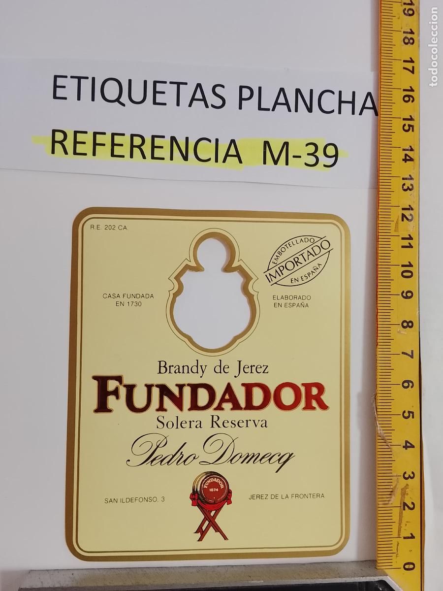 Etichette antiche: HAGA SU OFERTA - ANTIGUA ETIQUETA DE VINO LICOR co&ntilde;ac manzanilla fino SANLUCAR JEREZ CADIZ EL PUERTO