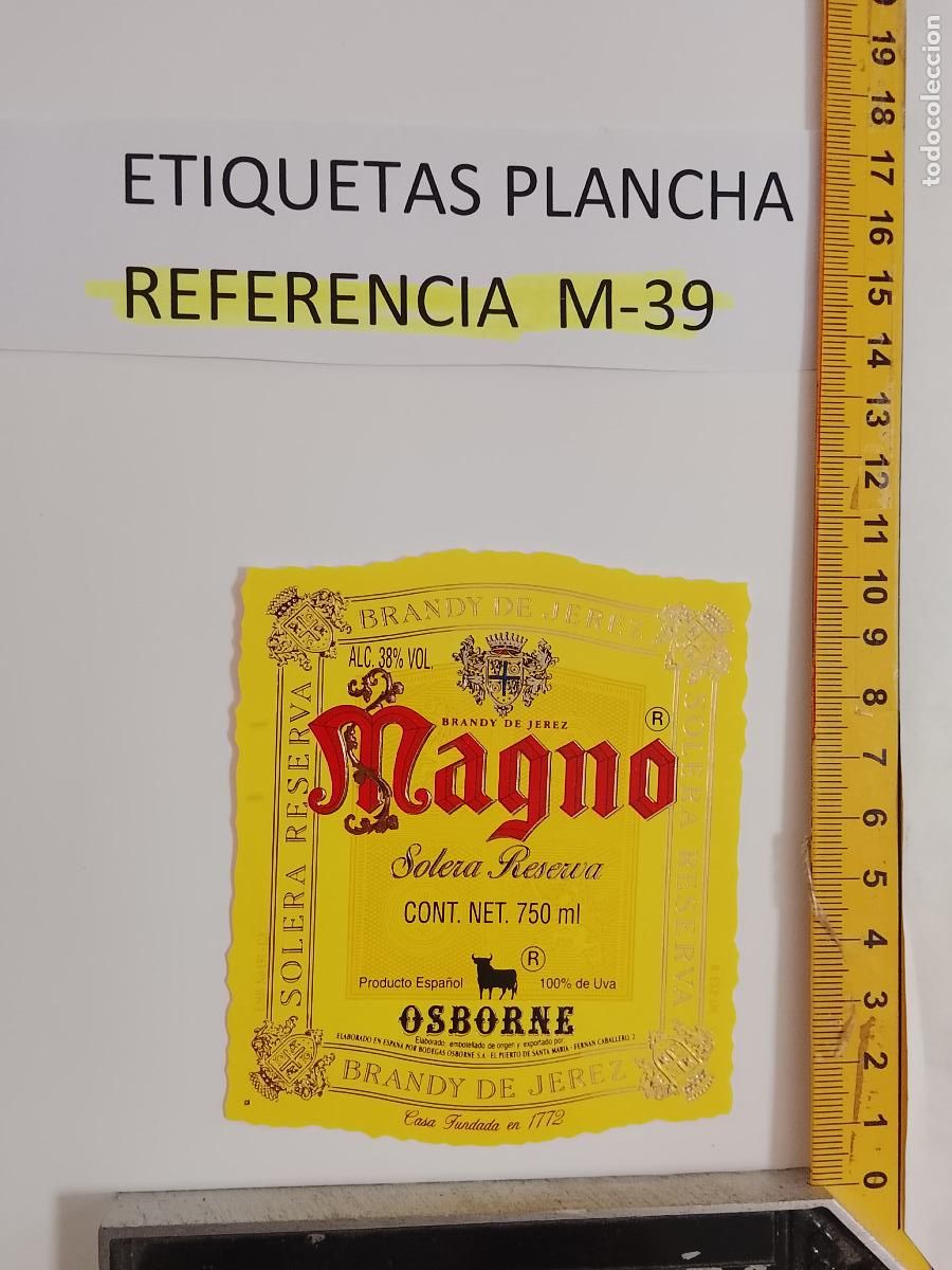 Etichette antiche: HAGA SU OFERTA - ANTIGUA ETIQUETA DE VINO LICOR co&ntilde;ac manzanilla fino SANLUCAR JEREZ CADIZ EL PUERTO