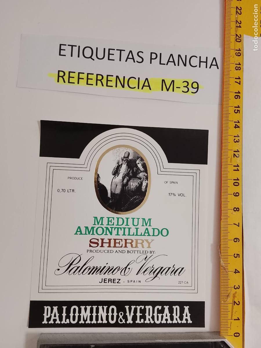 Etiquetas antiguas: HAGA SU OFERTA - ANTIGUA ETIQUETA DE VINO LICOR co&ntilde;ac manzanilla fino SANLUCAR JEREZ CADIZ EL PUERTO