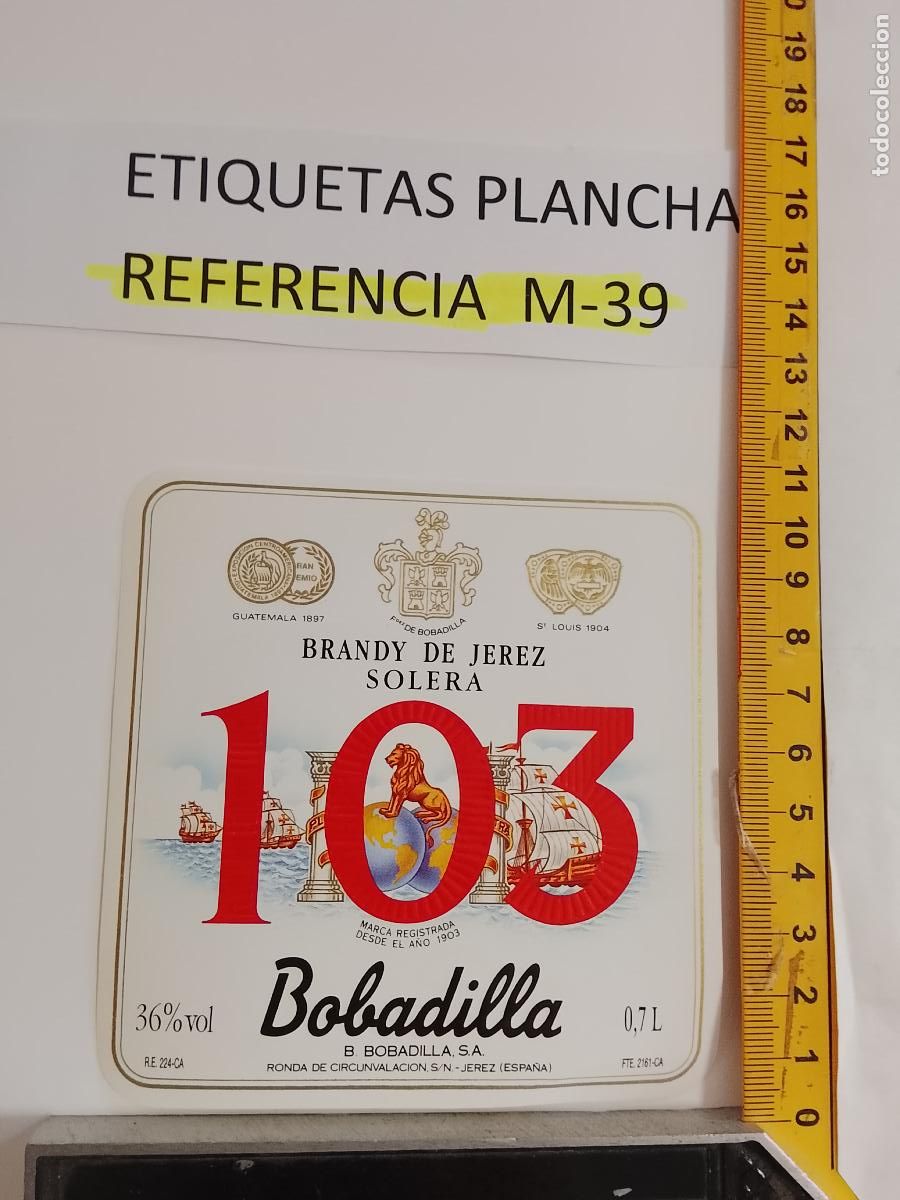 Etiquetas antiguas: HAGA SU OFERTA - ANTIGUA ETIQUETA DE VINO LICOR co&ntilde;ac manzanilla fino SANLUCAR JEREZ CADIZ EL PUERTO