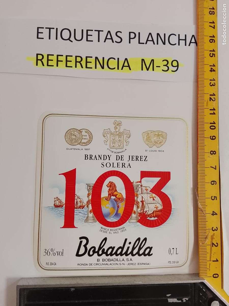 Etiquetas antiguas: HAGA SU OFERTA - ANTIGUA ETIQUETA DE VINO LICOR co&ntilde;ac manzanilla fino SANLUCAR JEREZ CADIZ EL PUERTO