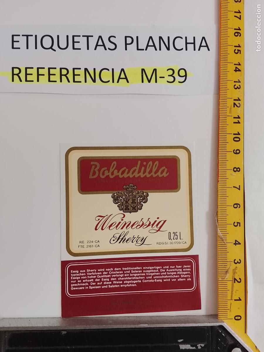 Etiquetas antiguas: HAGA SU OFERTA - ANTIGUA ETIQUETA DE VINO LICOR co&ntilde;ac manzanilla fino SANLUCAR JEREZ CADIZ EL PUERTO