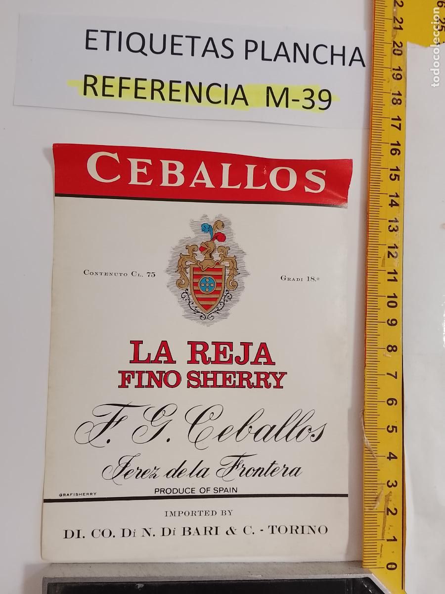 Etiquetas antiguas: HAGA SU OFERTA - ANTIGUA ETIQUETA DE VINO LICOR co&ntilde;ac manzanilla fino SANLUCAR JEREZ CADIZ EL PUERTO