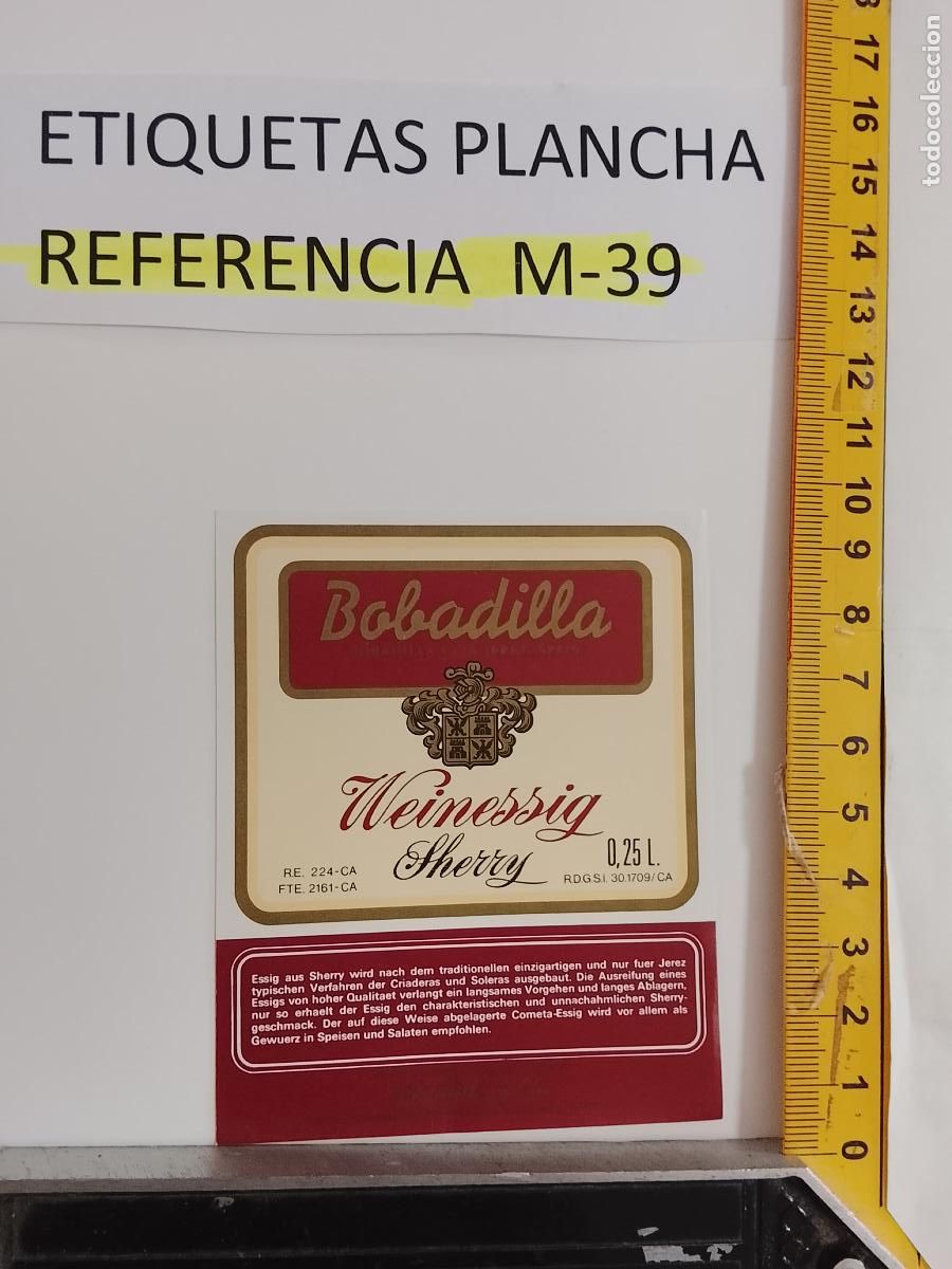 Etiquetas antiguas: HAGA SU OFERTA - ANTIGUA ETIQUETA DE VINO LICOR co&ntilde;ac manzanilla fino SANLUCAR JEREZ CADIZ EL PUERTO