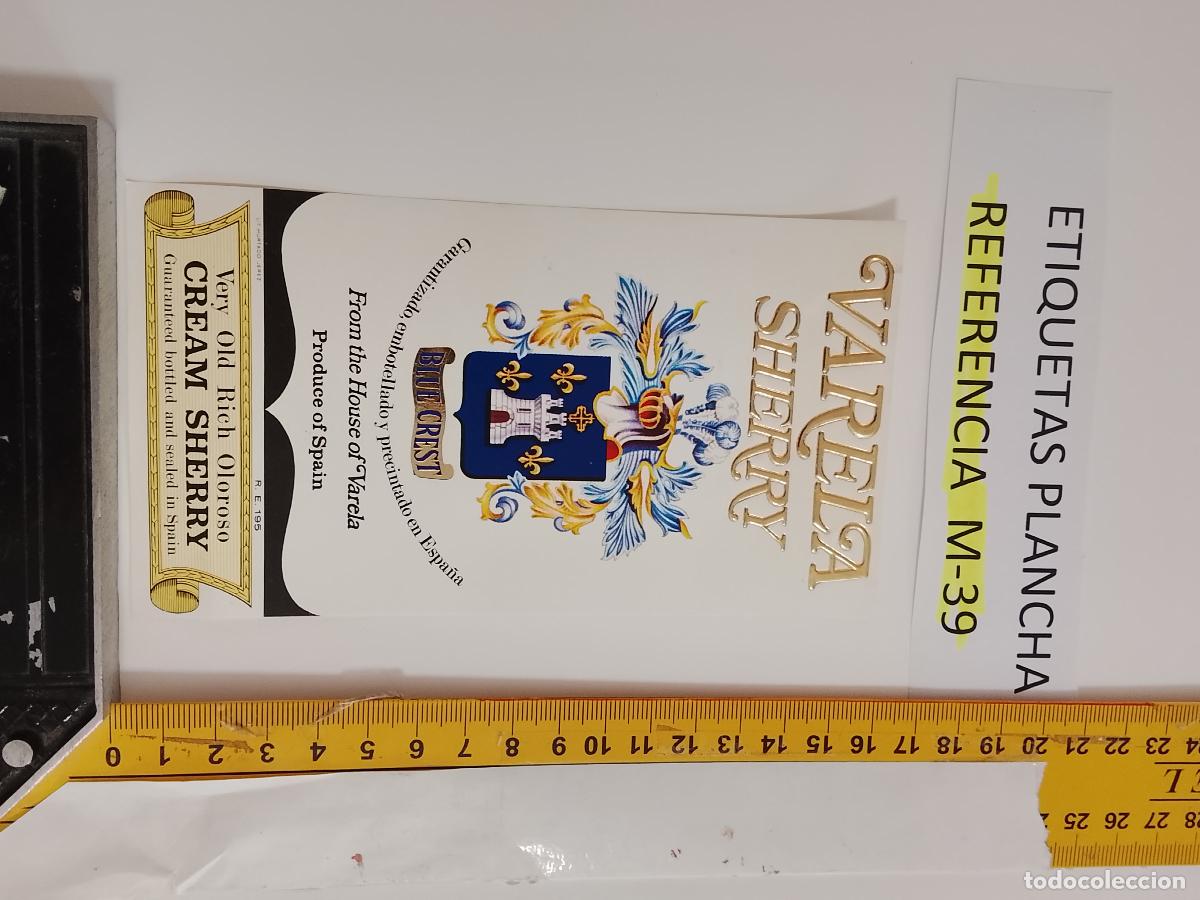 Etiquetas antiguas: HAGA SU OFERTA - ANTIGUA ETIQUETA DE VINO LICOR co&ntilde;ac manzanilla fino SANLUCAR JEREZ CADIZ EL PUERTO