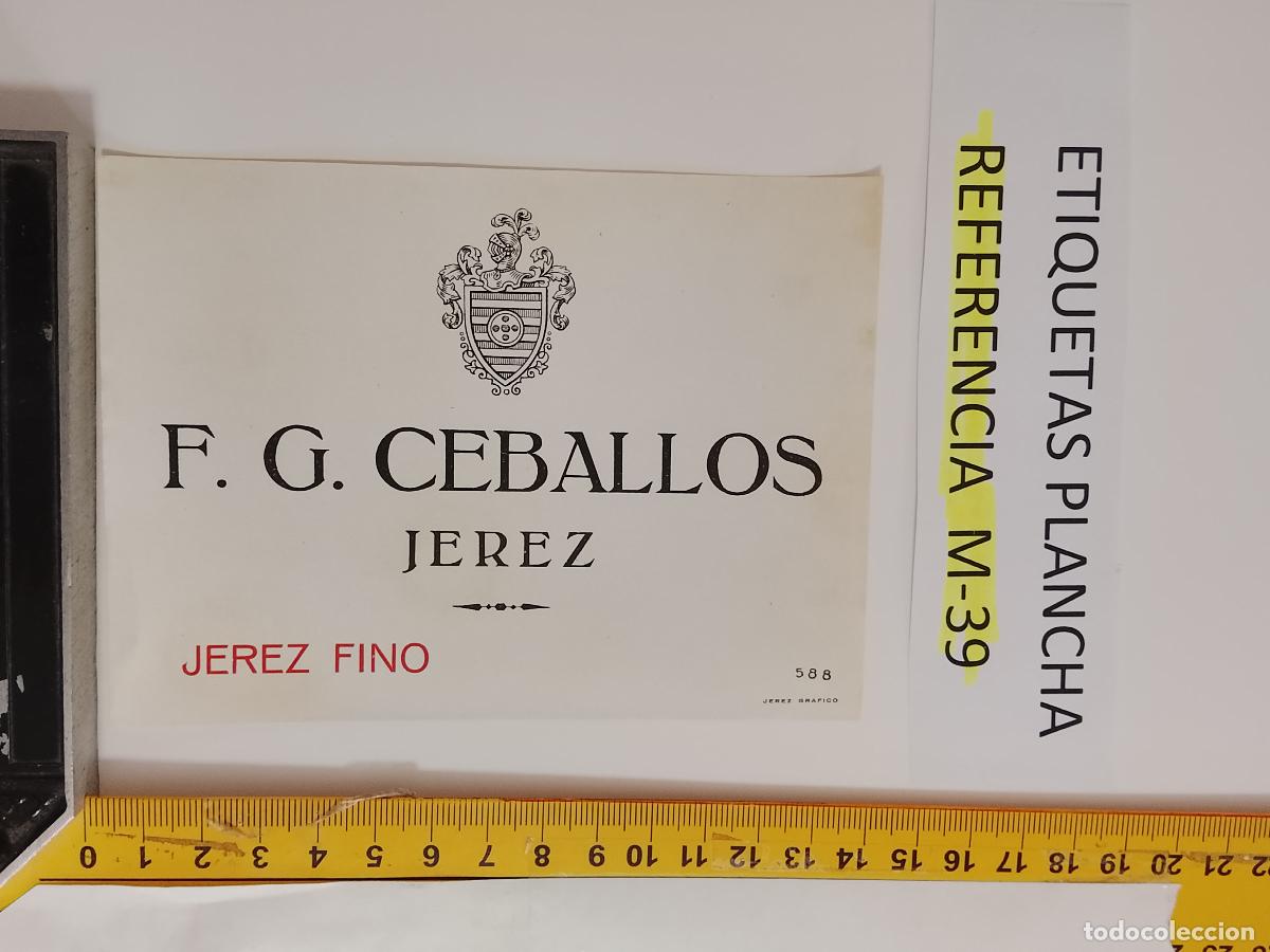 Etiquetas antiguas: HAGA SU OFERTA - ANTIGUA ETIQUETA DE VINO LICOR co&ntilde;ac manzanilla fino SANLUCAR JEREZ CADIZ EL PUERTO