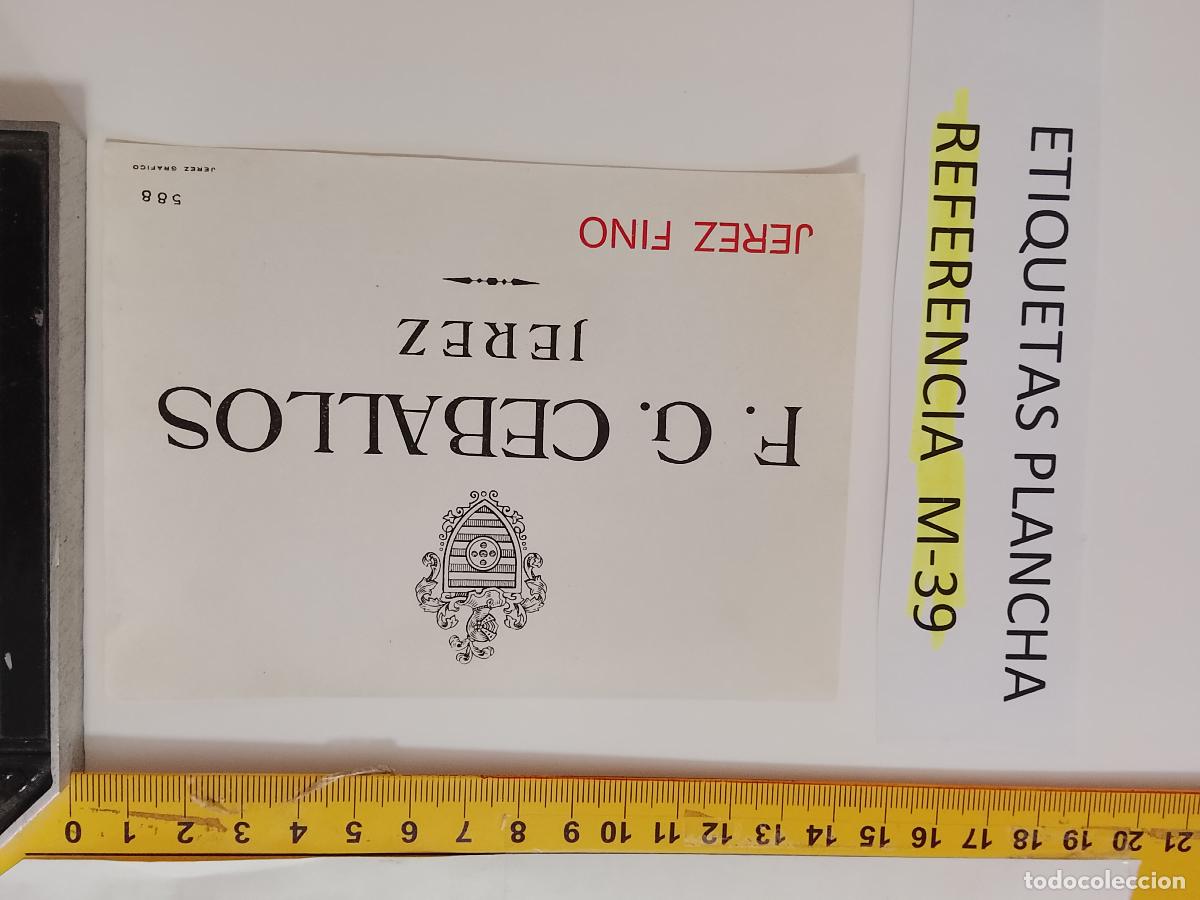 Etiquetas antiguas: HAGA SU OFERTA - ANTIGUA ETIQUETA DE VINO LICOR co&ntilde;ac manzanilla fino SANLUCAR JEREZ CADIZ EL PUERTO