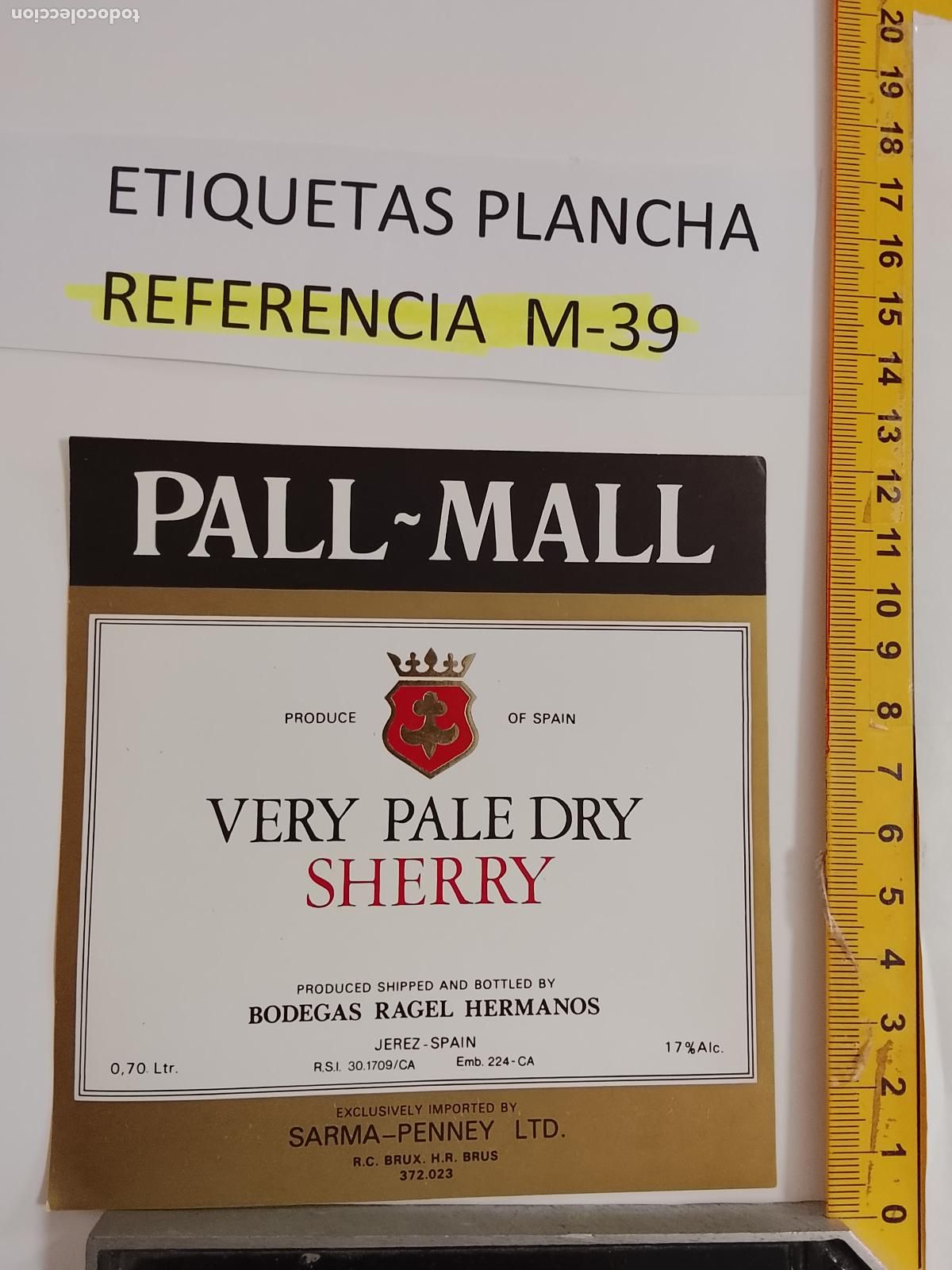&Eacute;tiquettes anciennes: HAGA SU OFERTA - ANTIGUA ETIQUETA DE VINO LICOR co&ntilde;ac manzanilla fino SANLUCAR JEREZ CADIZ EL PUERTO
