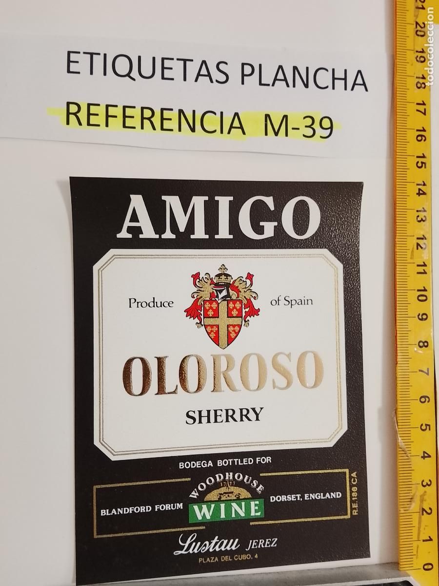 &Eacute;tiquettes anciennes: HAGA SU OFERTA - ANTIGUA ETIQUETA DE VINO LICOR co&ntilde;ac manzanilla fino SANLUCAR JEREZ CADIZ EL PUERTO