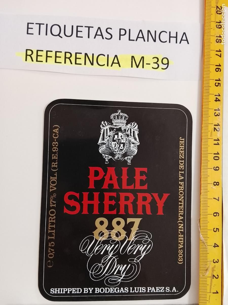 &Eacute;tiquettes anciennes: HAGA SU OFERTA - ANTIGUA ETIQUETA DE VINO LICOR co&ntilde;ac manzanilla fino SANLUCAR JEREZ CADIZ EL PUERTO