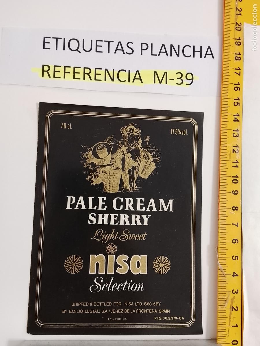 &Eacute;tiquettes anciennes: HAGA SU OFERTA - ANTIGUA ETIQUETA DE VINO LICOR co&ntilde;ac manzanilla fino SANLUCAR JEREZ CADIZ EL PUERTO