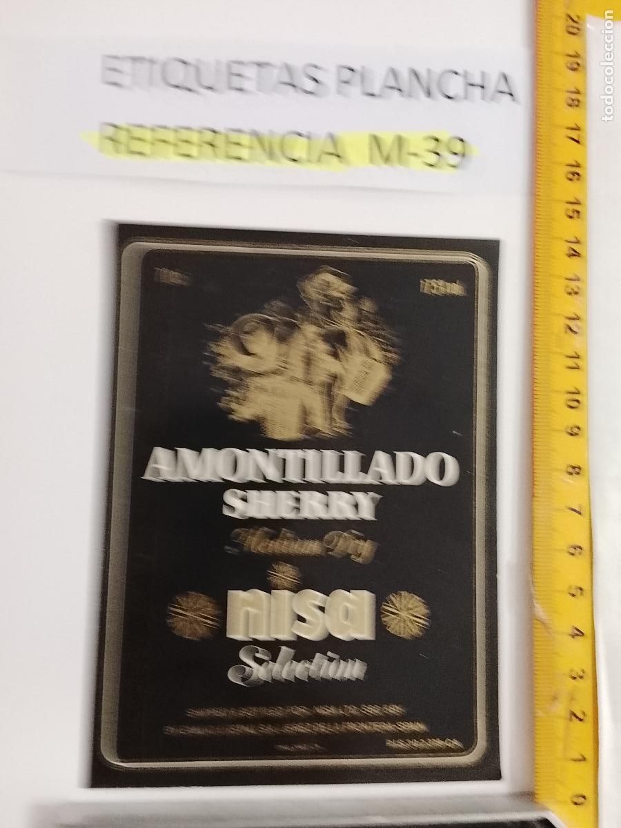 Etiquetas antiguas: HAGA SU OFERTA - ANTIGUA ETIQUETA DE VINO LICOR co&ntilde;ac manzanilla fino SANLUCAR JEREZ CADIZ EL PUERTO