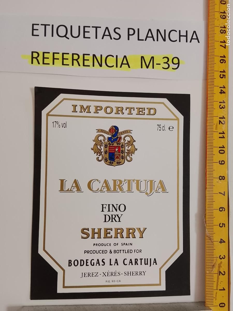 Etiquetas antiguas: HAGA SU OFERTA - ANTIGUA ETIQUETA DE VINO LICOR co&ntilde;ac manzanilla fino SANLUCAR JEREZ CADIZ EL PUERTO