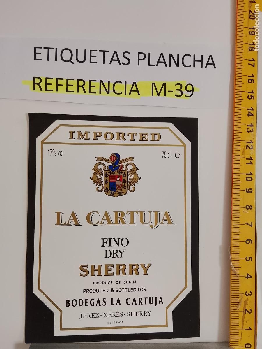 Etiquetas antiguas: HAGA SU OFERTA - ANTIGUA ETIQUETA DE VINO LICOR co&ntilde;ac manzanilla fino SANLUCAR JEREZ CADIZ EL PUERTO